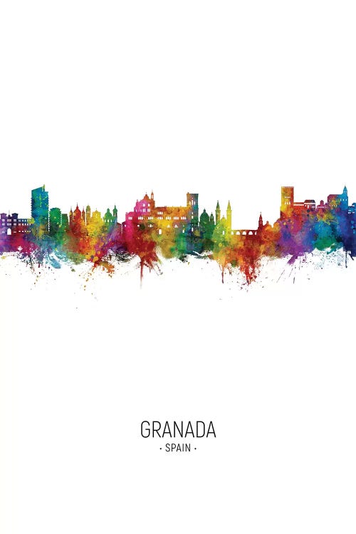 Granada Spain Skyline Portrait