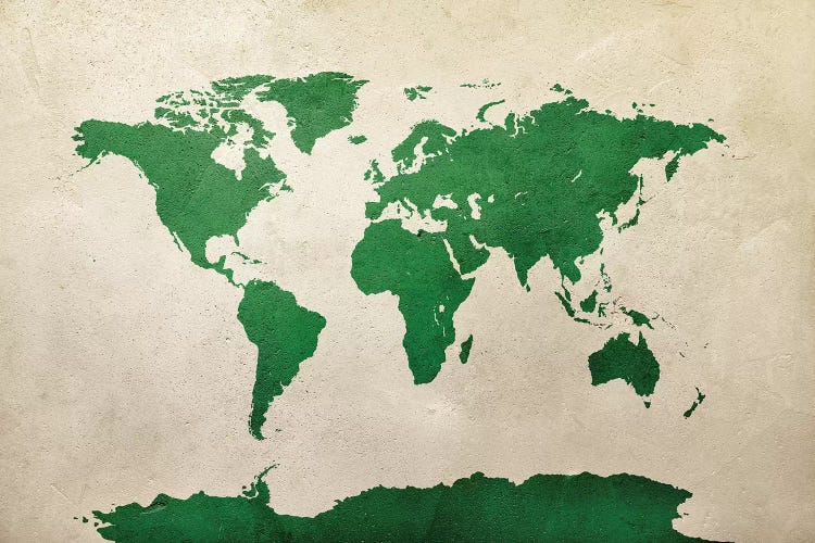 World Map Green