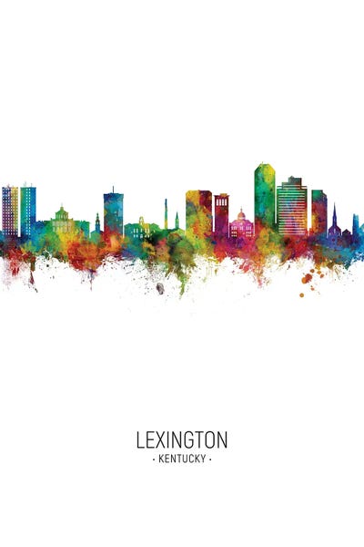 Lexington: Lexington Kentucky Skyline Portrait by Michael Tompsett