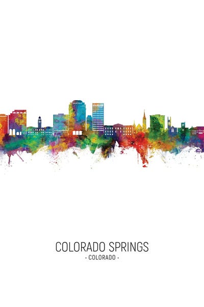 Colorado Springs: Colorado Springs  Skyline Portrait by Michael Tompsett