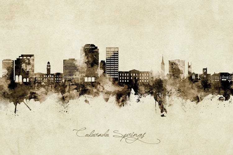 Colorado Springs  Skyline Vintage