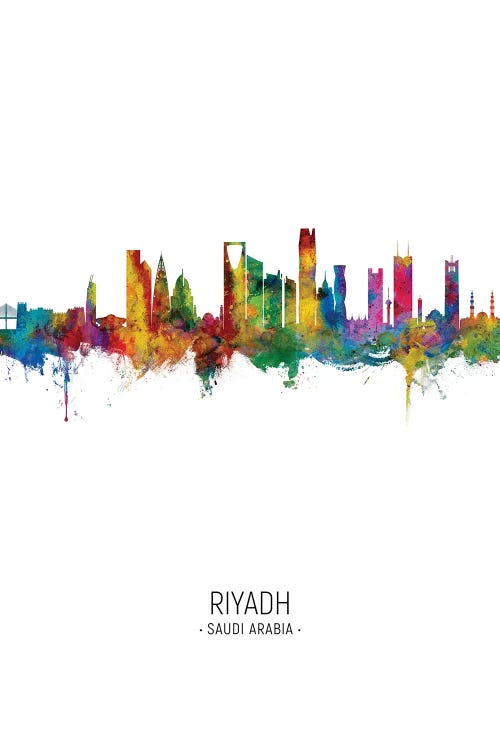 Riyadh Saudi Arabia Skyline Portrait