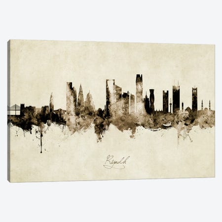 Riyadh Saudi Arabia Skyline Vintage Canvas Print #MTO2837} by Michael Tompsett Canvas Art