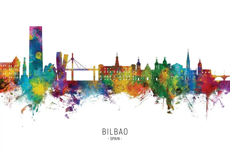 Bilbao Spain Skyline City Name