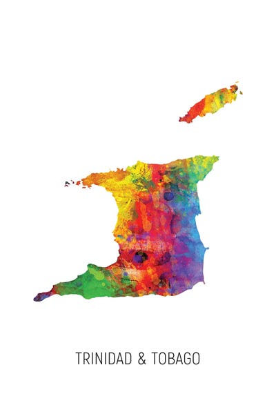 Caribbean: Trinidad & Tobago Map by Michael Tompsett