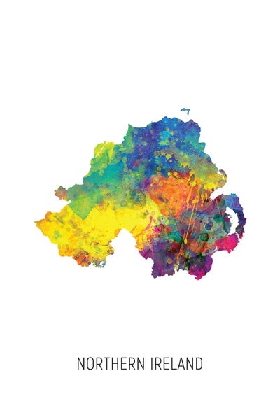 Northern Ireland: Northern Ireland Map by Michael Tompsett