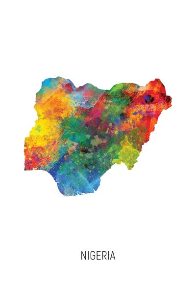 Maps: Nigeria Map by Michael Tompsett