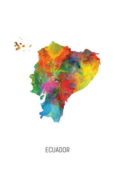 Ecuador: Ecuador Map by Michael Tompsett