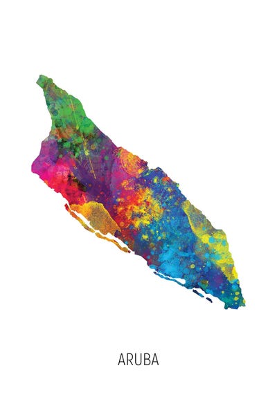 Aruba: Aruba Map by Michael Tompsett