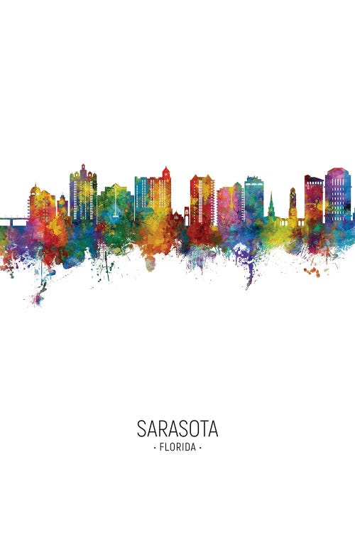 Sarasota Florida Skyline Portrait