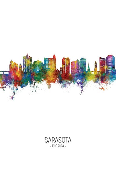 Sarasota Florida Skyline Portrait