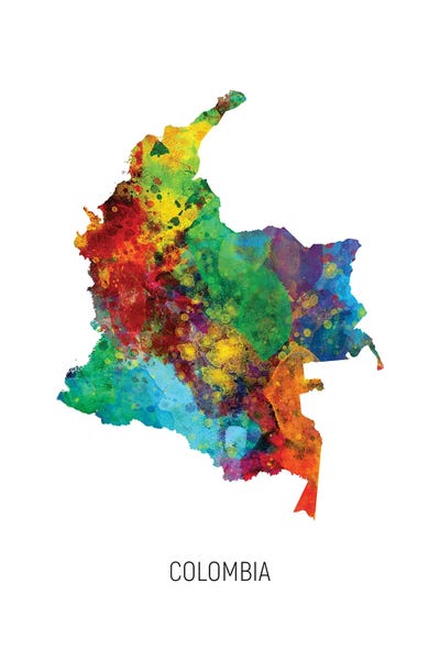 Colombia: Colombia Map by Michael Tompsett