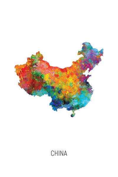 China: China Map by Michael Tompsett