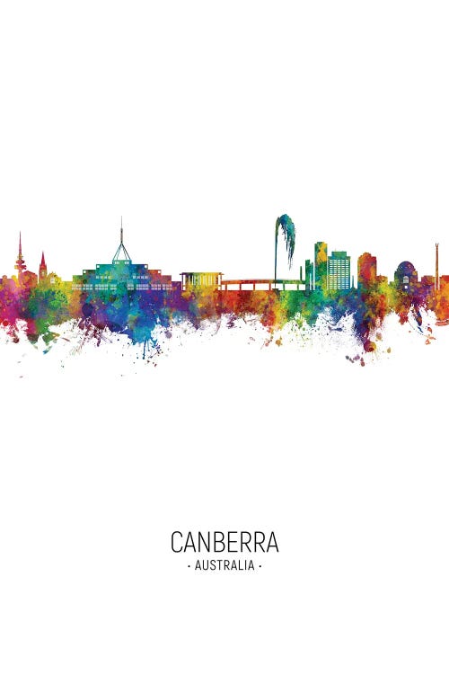 Canberra Australia Skyline Portrait