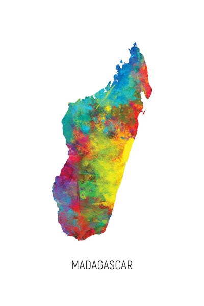 Madagascar: Madagascar Map by Michael Tompsett