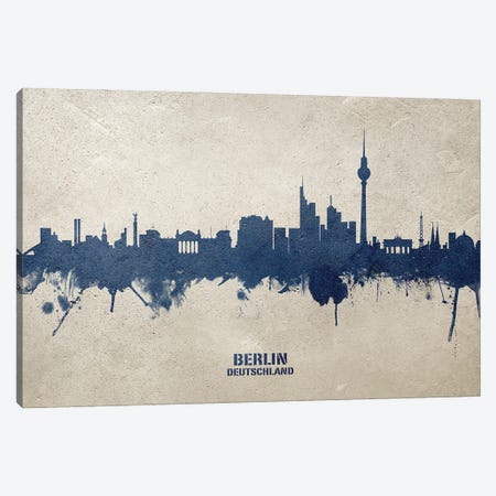 Berlin Deutschland Skyline Concrete Canvas Print #MTO3022} by Michael Tompsett Canvas Art Print
