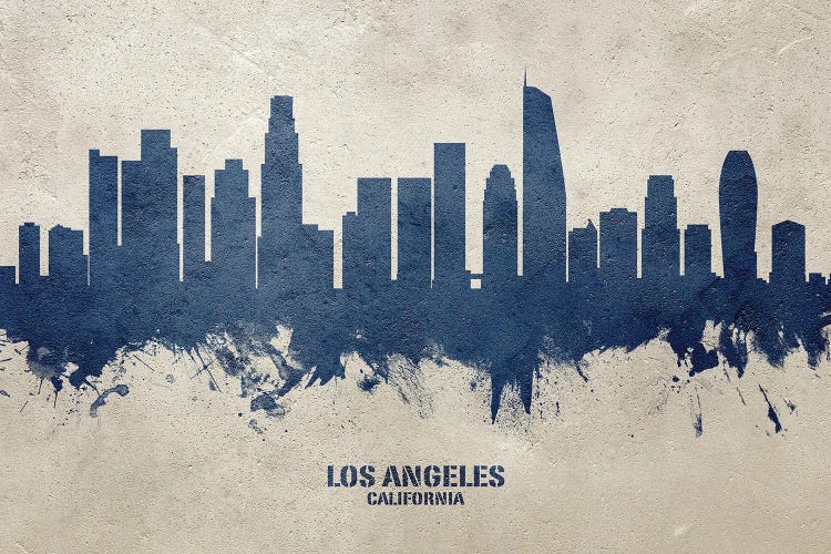 Los Angeles California Skyline Concrete