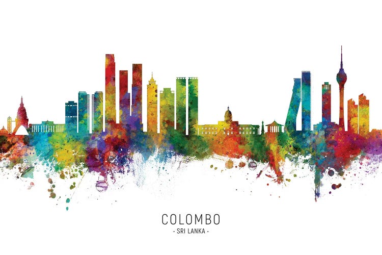 Colombo Sri Lanka Skyline City Name