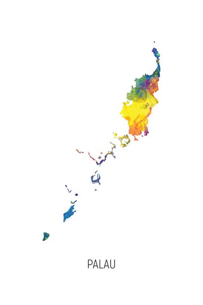 Micronesia: Palau Map by Michael Tompsett