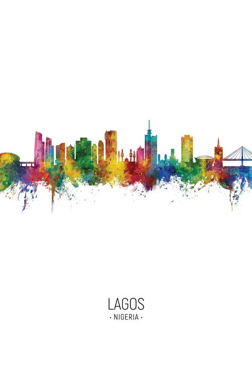 Lagos Nigeria Skyline Portrait