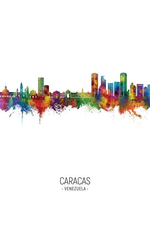 Caracas Venezuela Skyline Portrait