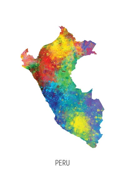 Peru: Peru Map by Michael Tompsett