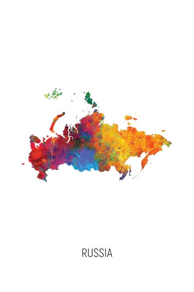 Russia: Russia Map by Michael Tompsett