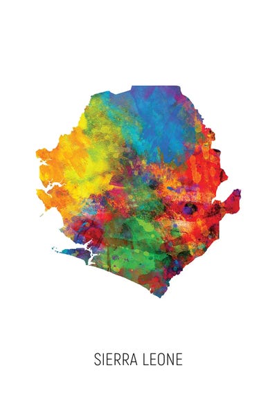 Africa: Sierra Leone Map by Michael Tompsett