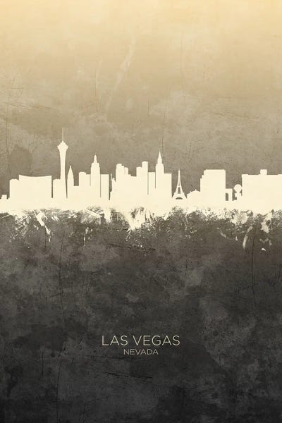 Las Vegas Nevada Skyline Taupe