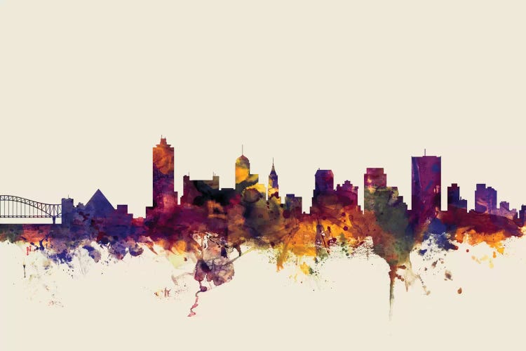 Memphis, Tennessee, USA On Beige