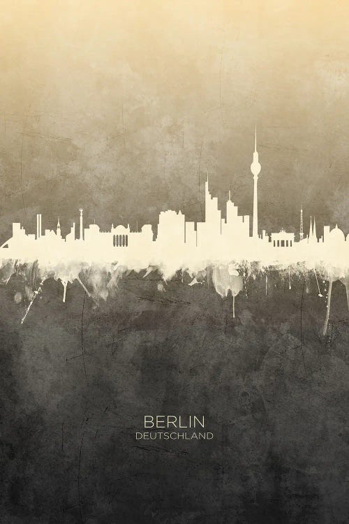 Berlin Deutschland Skyline Taupe