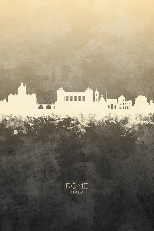 Rome Italy Skyline Taupe