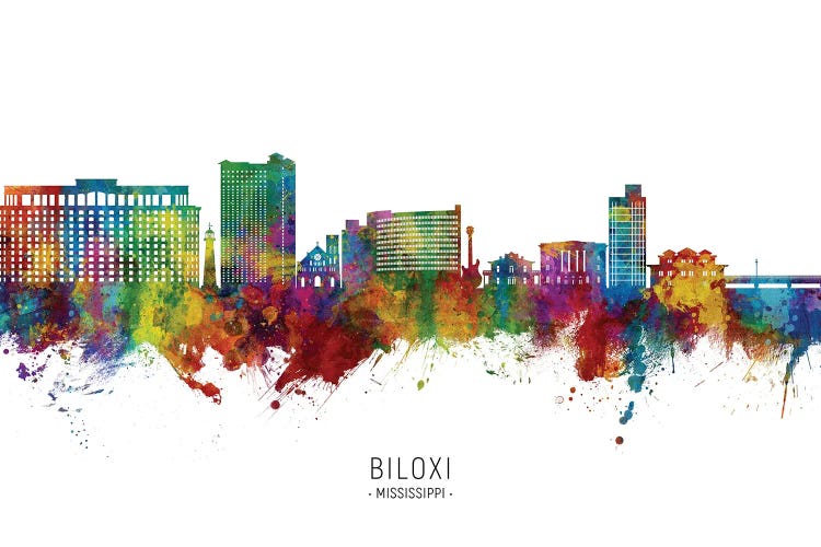 Biloxi Mississippi Skyline City Name