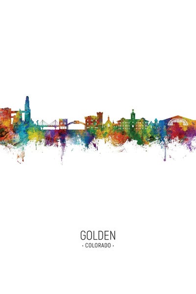 Colorado: Golden Colorado Skyline Portrait by Michael Tompsett