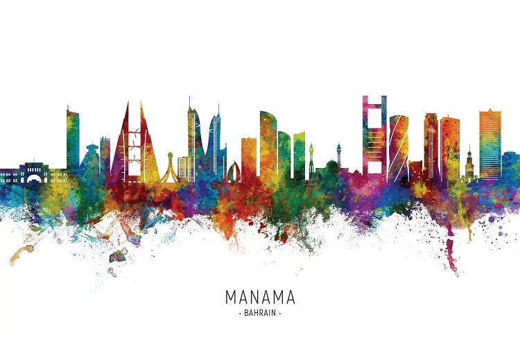 Manama Bahrain Skyline City Name