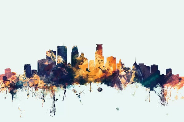Michael Tompsett: Minneapolis, Minnesota, USA On Blue by Michael Tompsett