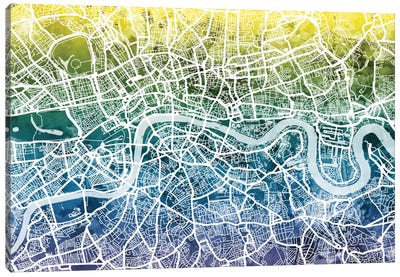 London, England, United Kingdom Canvas Art Print - London Maps