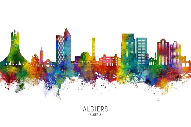 Algiers Algeria Skyline City Name