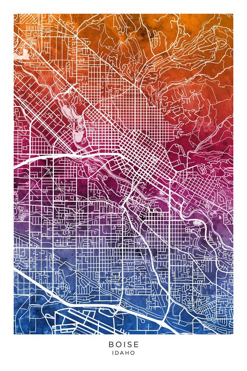 Boise Idaho Map Bluepink