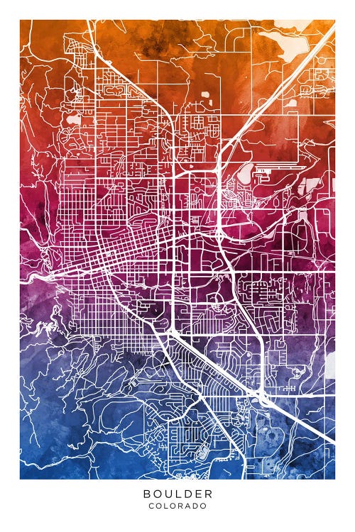 Boulder Map Bluepink