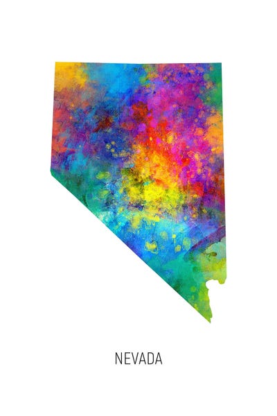 Nevada: Nevada Map by Michael Tompsett