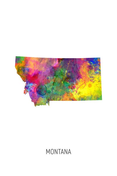 Montana: Montana Map by Michael Tompsett