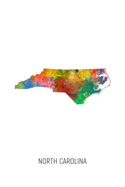 North Carolina: North Carolina Map by Michael Tompsett