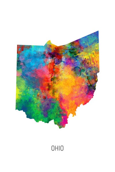 Ohio: Ohio Map by Michael Tompsett