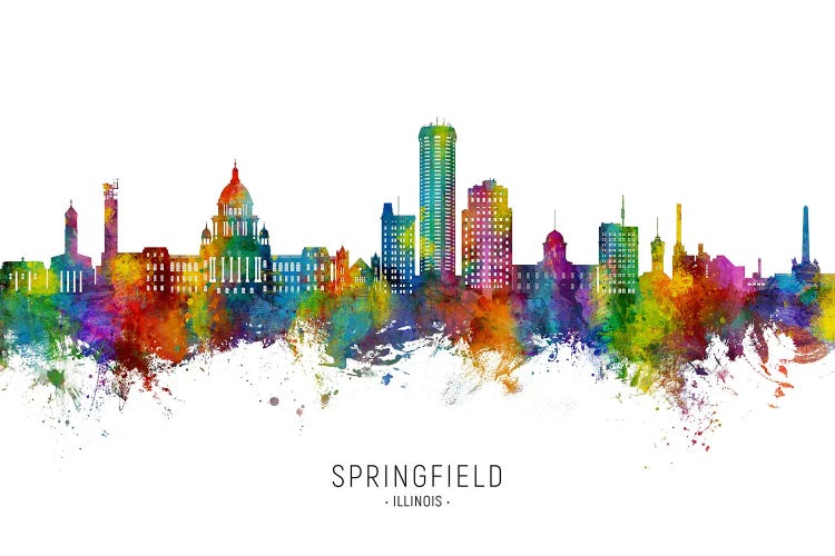 Springfield Illinois Skyline City Name