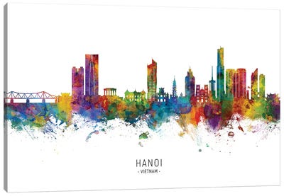 Hanoi Vietnam Skyline Canvas Art Print - Michael Tompsett