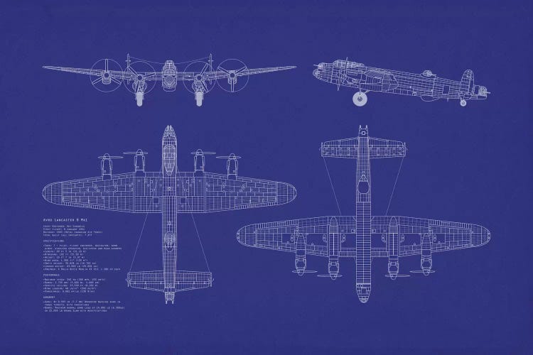 Avro Lancaster B Mk.I Blueprint