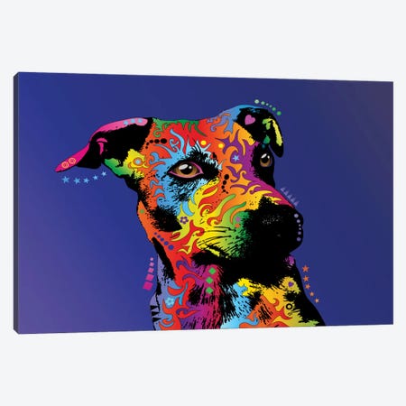 Rainbow Jack Russell Terrier Canvas Print #MTO500} by Michael Tompsett Canvas Art