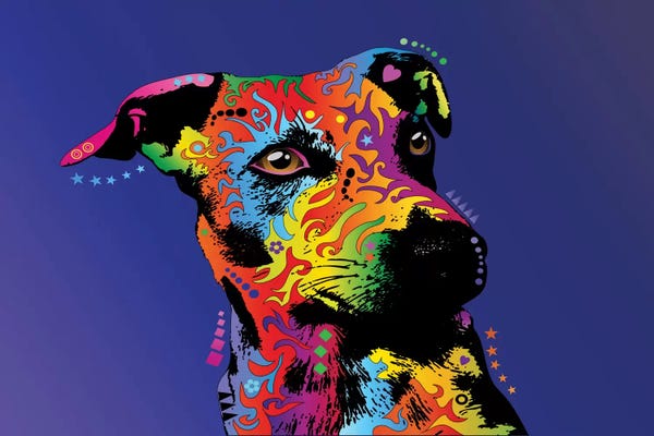 Jack Russell Terriers: Rainbow Jack Russell Terrier by Michael Tompsett