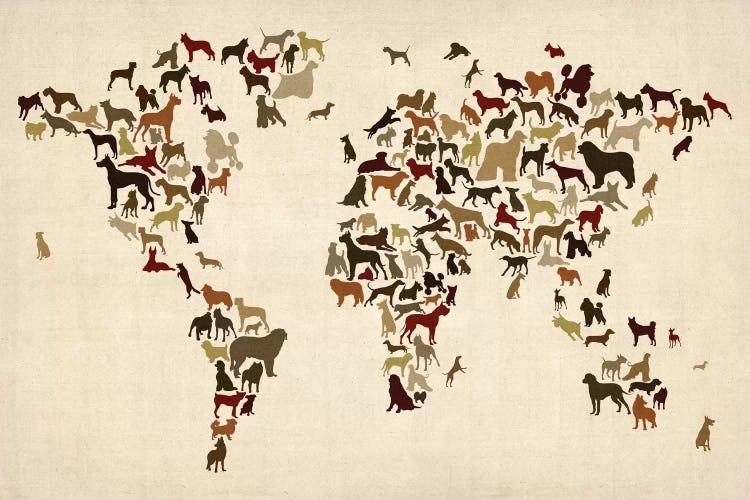 Dogs by Michael Tompsett wall art